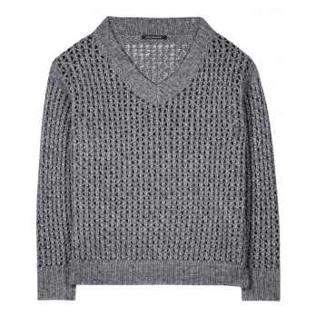 LUISA CERANO - Damen Pullover Langarm - Heather Grey