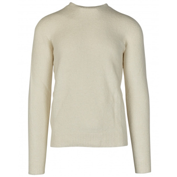 ROBERTO COLLINA - Herren Pullover Knit Ls Roundneck - Ecru