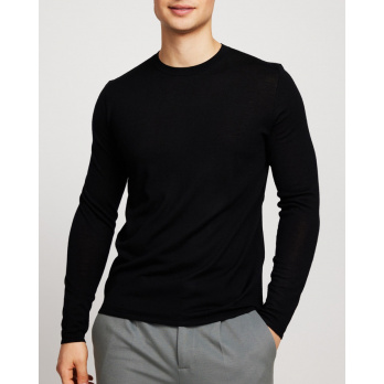 KIEFERMANN - Herren Pullover Marleys aus Merinowolle - Black