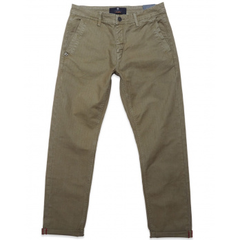 BLUE DE GÊNES - Herren Hose Menzo Solid Chino - Army