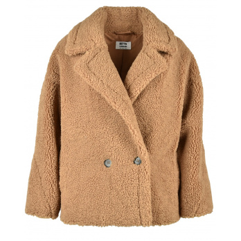 BETTA CORRADI - Damen Jacke Corta Doppiop - Biscotto Camel