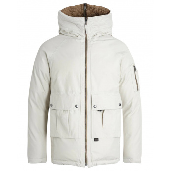  BELSTAFF - Herren Reversible Down Jacket Centenary - Chalk / British Khaki