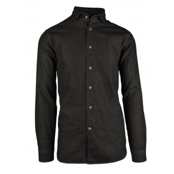 FIL NOIR - Herren Hemd Federico Langarm - Black