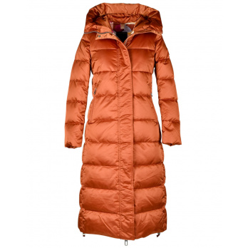 DUNO - Damen Parka mit abnehmbaren Ärmeln - Orange