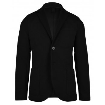 HARRIS WHARF LONDON - Herren Blazer Men 2b Loro Piana Cavalry Twill - Black