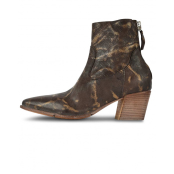 MOMA - Damen Stiefel im Cowboy Design Faber - Caffe/Oro