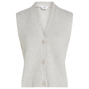 PENN&INK - Damen Weste Waistcoat - grey mel.