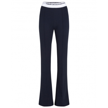 PENN&INK - Damen Hose mit Lettering Bund - Navy