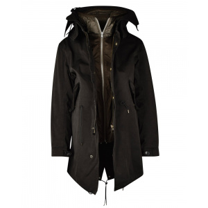 TEN C - Parka / Hooded Down Liner Ch9/12 - Nero